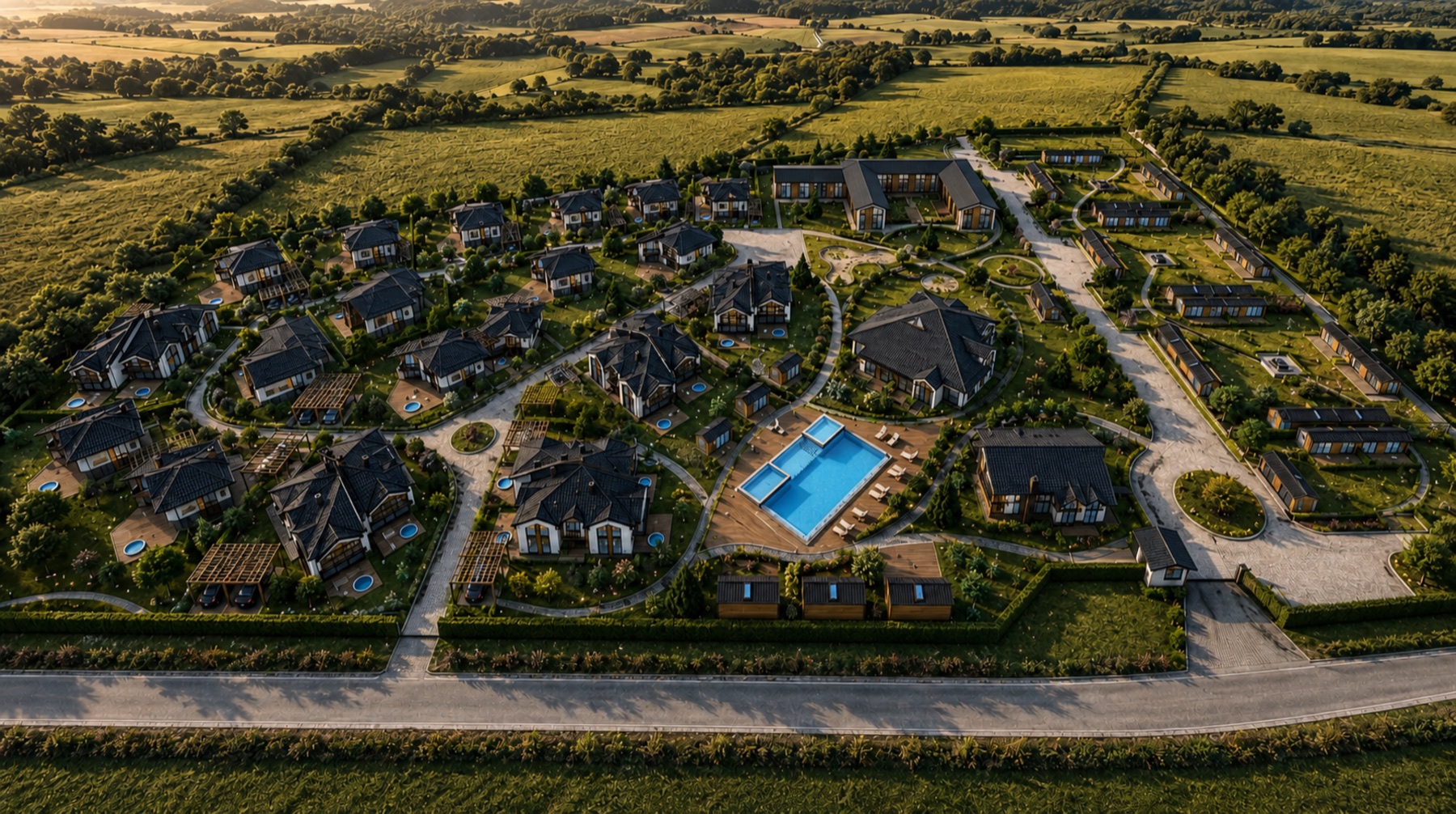 Aerial masterplan of Verdantia Residence